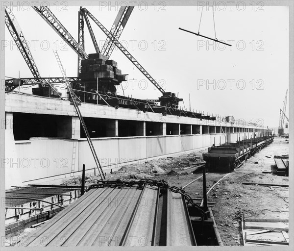 Ford Motor Company Works, Thames Foundry, Dagenham, Havering, GLA, 30/05/1956. Creator: John Laing plc.