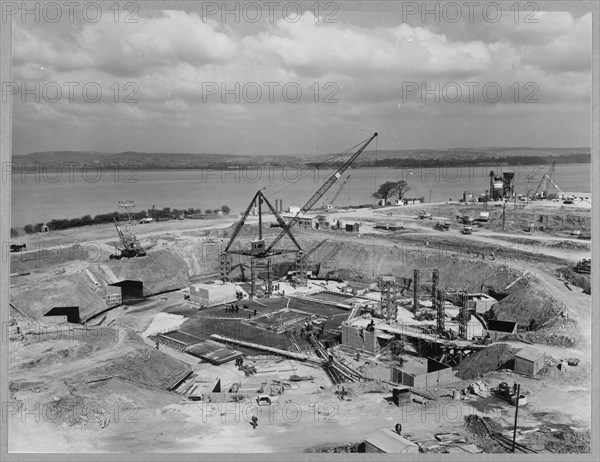 Berkeley Power Station, Berkeley, Ham and Stone, Stroud, Gloucestershire, 30/04/1957. Creator: John Laing plc.