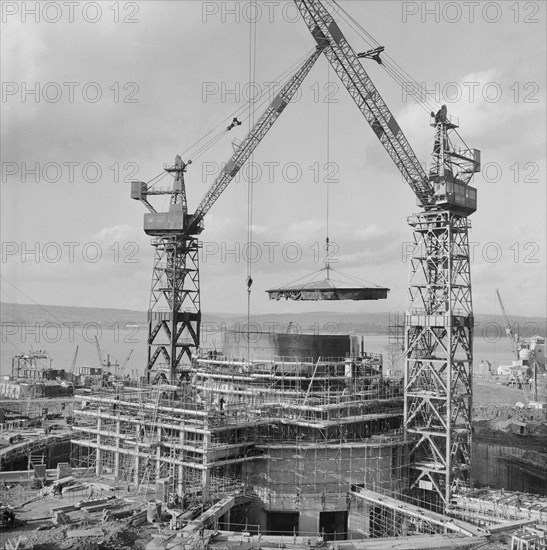 Berkeley Power Station, Berkeley, Ham and Stone, Stroud, Gloucestershire, 12/02/1958. Creator: John Laing plc.