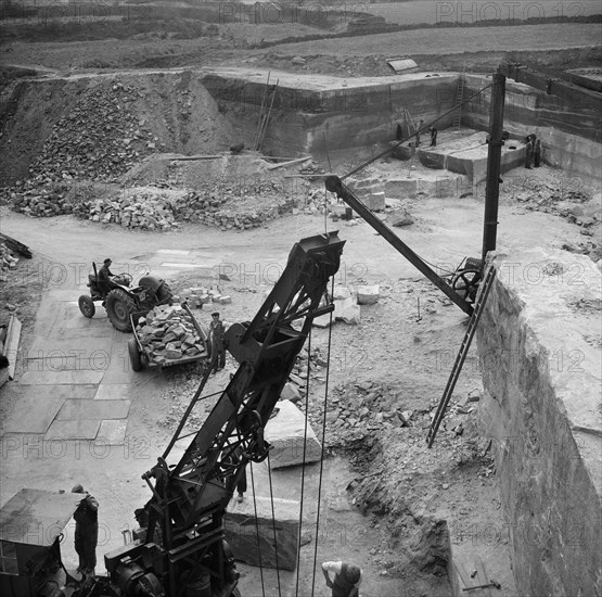 Greatgate Quarry, Croxden, East Staffordshire, Staffordshire, 24/04/1958. Creator: John Laing plc.