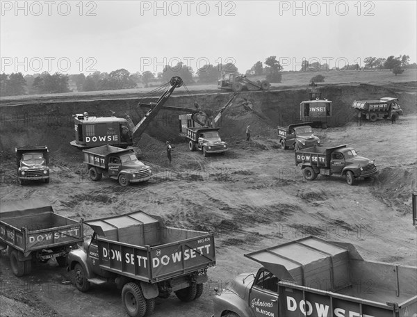 Gravel pits, Norton, Daventry, Northamptonshire, 11/09/1958. Creator: John Laing plc.