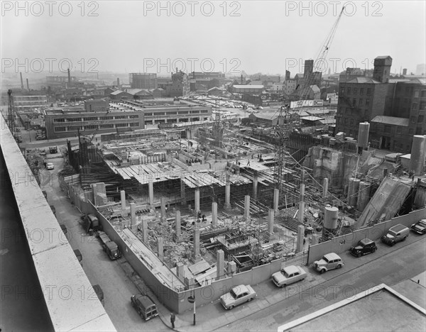 CIS Building, Cooperative Insurance Society Tower, Miller Street, Manchester, 25/05/1960. Creator: John Laing plc.