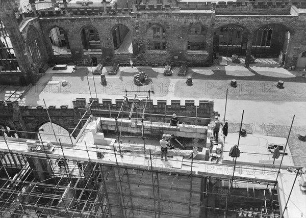 Coventry Cathedral, Priory Street, Coventry, 16/06/1960. Creator: John Laing plc.