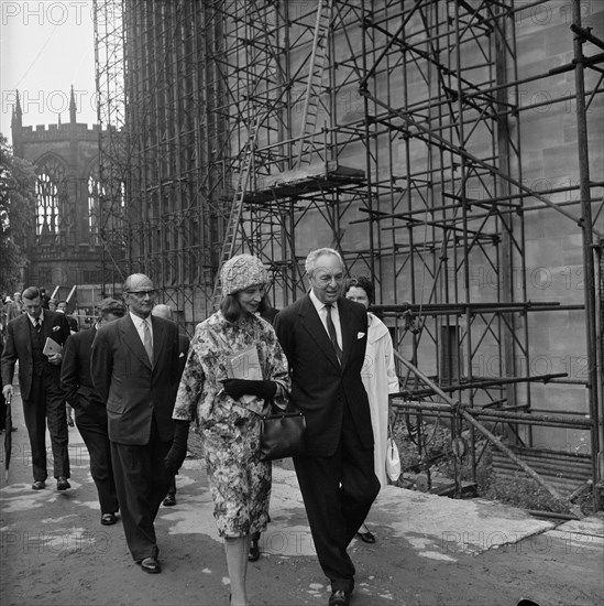 Coventry Cathedral, Priory Street, Coventry, 24/06/1960. Creator: John Laing plc.