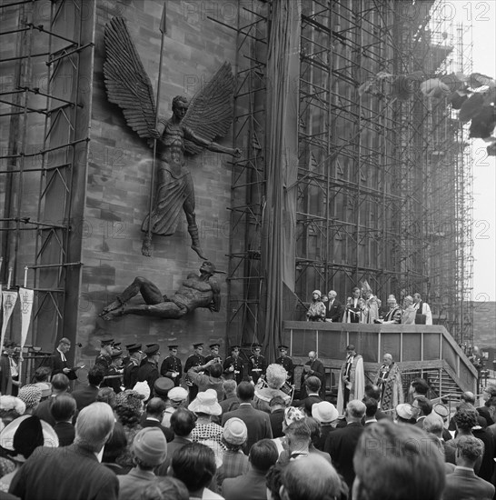 Coventry Cathedral, Priory Street, Coventry, 24/06/1960. Creator: John Laing plc.