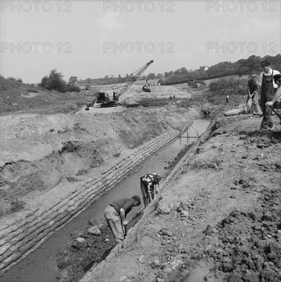 M6 Motorway, Madeley, Newcastle-under-Lyme, Staffordshire, 27/05/1961. Creator: John Laing plc.