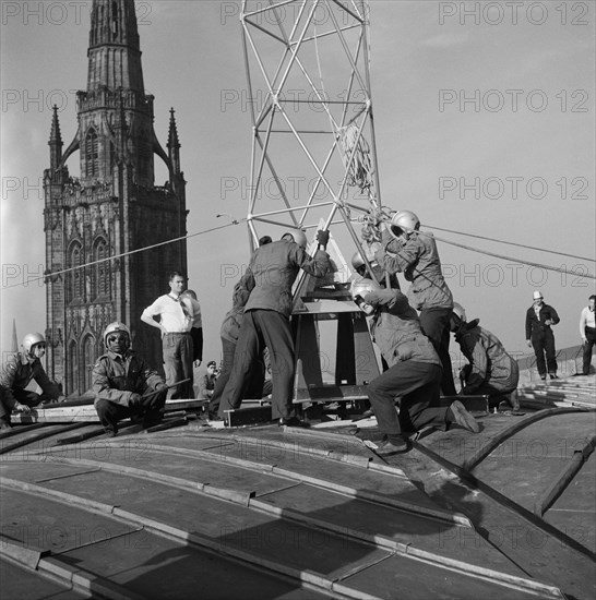 Coventry Cathedral, Priory Street, Coventry, 26/04/1962. Creator: John Laing plc.