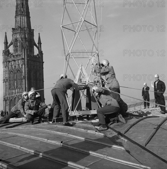 Coventry Cathedral, Priory Street, Coventry, 26/04/1962. Creator: John Laing plc.