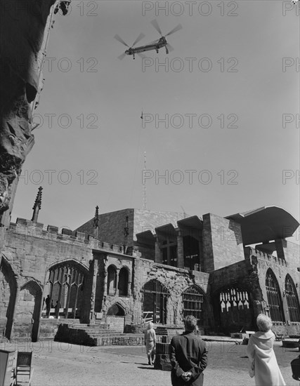 Coventry Cathedral, Priory Street, Coventry, 26/04/1962. Creator: John Laing plc.