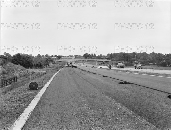 M6 Motorway, Swynnerton, Stafford, Staffordshire, 02/07/1962. Creator: John Laing plc.