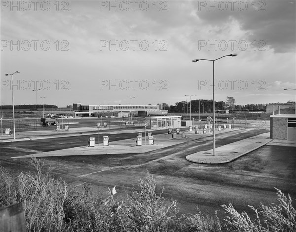 M6 Motorway, Keele Service Area, Keele, Newcastle-under-Lyme, Staffordshire, 02/10/1963. Creator: John Laing plc.