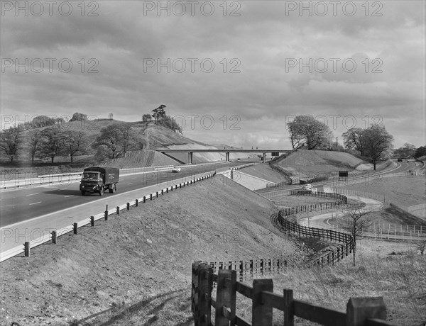 M6 Motorway, Swynnerton, Stafford, Staffordshire, 13/06/1963. Creator: John Laing plc.