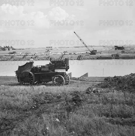 Fens gas pipeline, Cambridgeshire, 20/09/1967. Creator: John Laing plc.