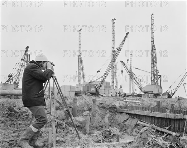 Grain Power Station, Grain, Isle of Grain, Medway, 25/10/1971. Creator: John Laing plc.