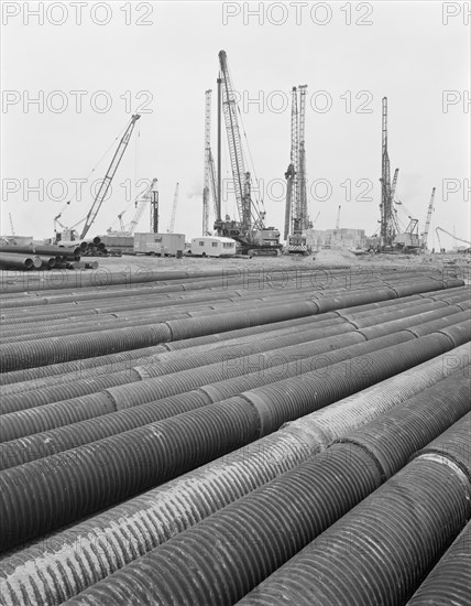 Grain Power Station, Grain, Isle of Grain, Medway, 25/10/1971. Creator: John Laing plc.