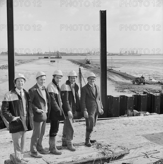 Grain Power Station, Grain, Isle of Grain, Medway, 18/10/1973. Creator: John Laing plc.