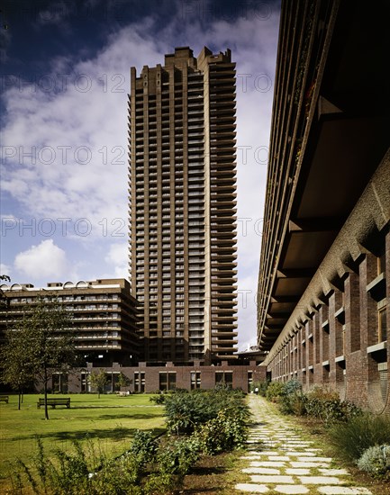 Lauderdale Tower, Barbican, City and County of the City of London, GLA, 28/09/1977. Creator: John Laing plc.