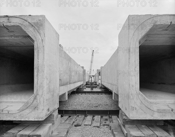 Peel Common Waste Water Treatment Works, Peel Common, Fareham, Hampshire, 06/06/1978. Creator: John Laing plc.