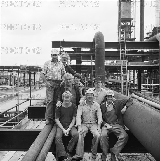 Coryton Oil Refinery, Thurrock, Essex, 04/08/1980. Creator: John Laing plc.