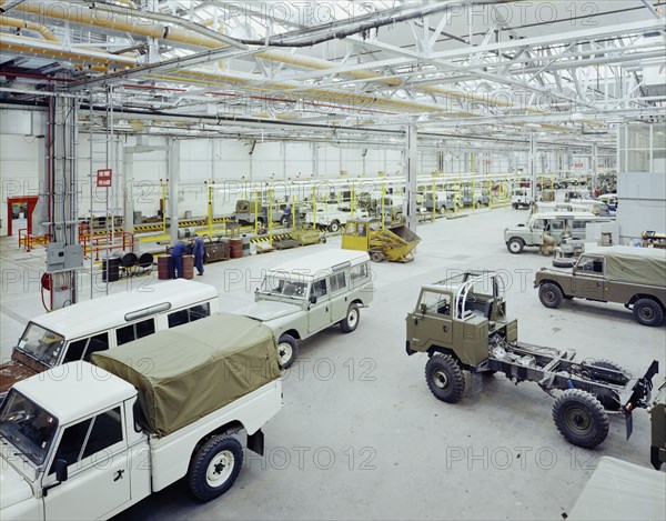 Land Rover Factory, Lode Lane, Solihull, Solihull, 27/02/1983. Creator: John Laing plc.