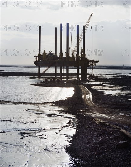 Second Severn Crossing, M4, New Passage, Pilning and Severn Beach, Gloucestershire, 14/09/1992. Creator: John Laing plc.