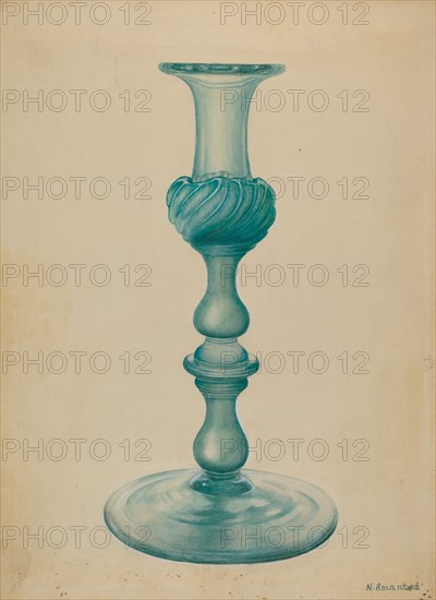 Candlestick, c. 1936. Creator: Nicholas Amantea.