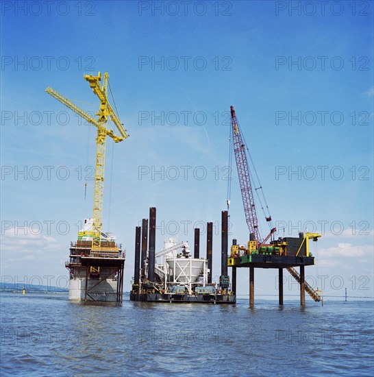 Second Severn Crossing, M4, New Passage, Pilning and Severn Beach, Gloucestershire, 13/08/1993. Creator: John Laing plc.