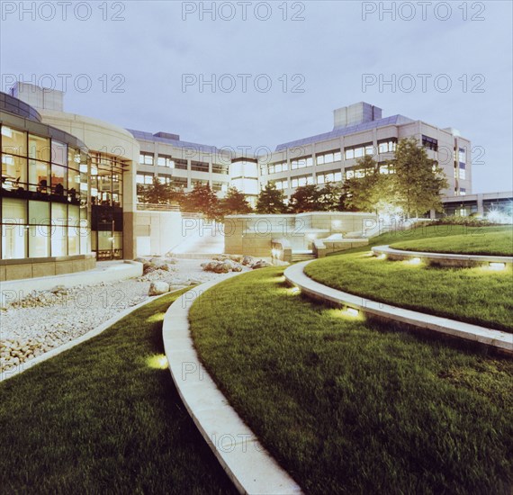 Glaxo Medical Research Centre, Gunnels Wood Road, Stevenage, Hertfordshire, 1994. Creator: John Laing plc.