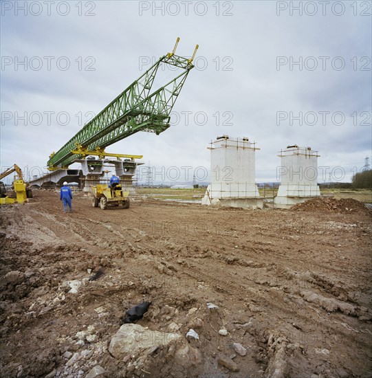 Second Severn Crossing, M4, New Passage, Pilning and Severn Beach, Gloucestershire, 11/03/1994. Creator: John Laing plc.