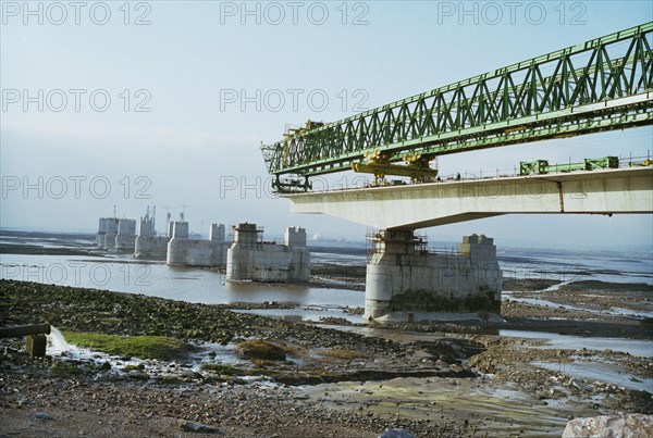 Second Severn Crossing, M4, New Passage, Pilning and Severn Beach, Gloucestershire, 01/04/1994. Creator: John Laing plc.