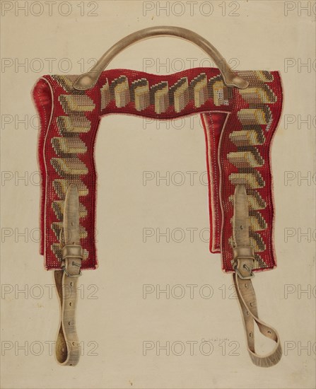 Shawl Strap, c. 1938. Creator: Grace Halpin.