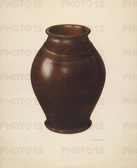 Jar, c. 1938. Creator: Nicholas Amantea.
