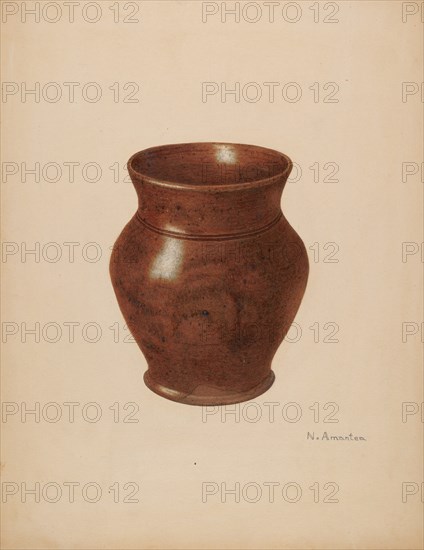 Vase, c. 1939. Creator: Nicholas Amantea.
