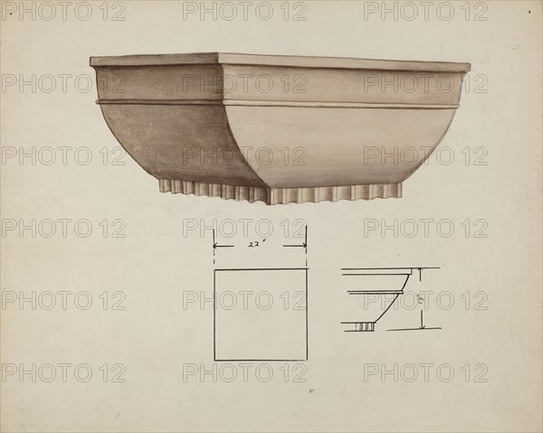 Urn Design, c. 1940. Creator: Charles Goodwin.