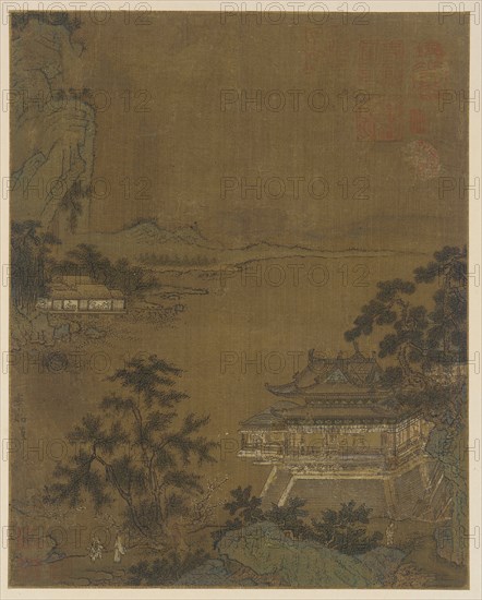 Scholar Arriving at a Riverside Pavilion, Ming dynasty, 15th century. Creator: Unknown.