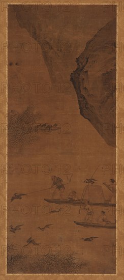 Fishing with Cormorants, Qing dynasty, 17th century. Creator: Unknown.
