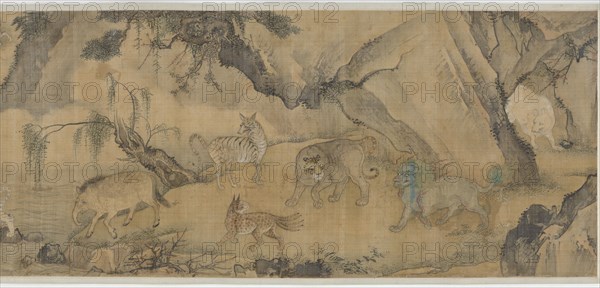 Bestiary of real and imaginary animals, Ming dynasty, 1368-1644. Creator: Unknown.