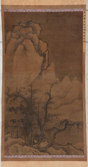 Winter Trees and Snowy Peaks, Ming dynasty, 17th century. Creator: Unknown.