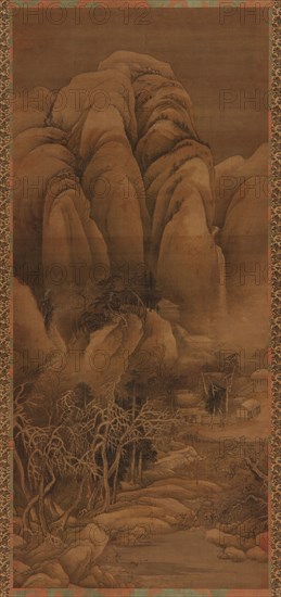 Mountain Hamlet after Snow, Ming or Qing dynasty, 17th century. Creator: Unknown.
