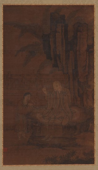 Mending Clothes in the Early Morning Sun, Ming dynasty, 15th-16th century. Creator: Unknown.