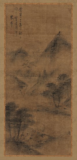 Landscape: mountain peaks and stream, Ming dynasty, 1368-1644. Creator: Unknown.