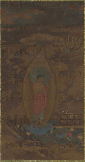 Amitabha Welcoming a Soul to Paradise, Ming dynasty, 16th-17th century. Creator: Unknown.