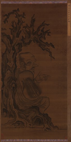 Luohan Seated under a Tree, Ming dynasty, 1368-1644. Creator: Unknown.