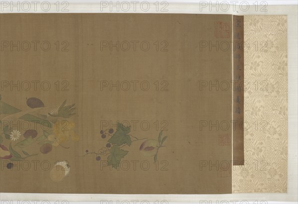 Fruits, vegetables, flowers, and insects, Ming dynasty, 1368-1644. Creator: Unknown.