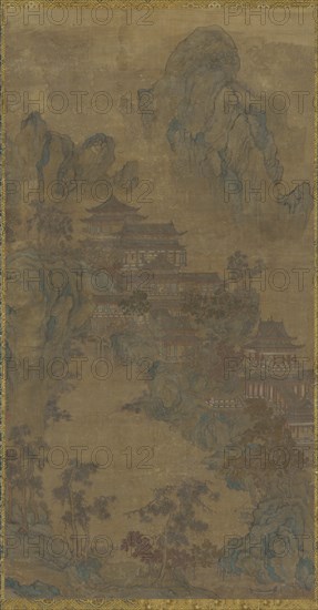 Palace in the Mountains, Ming dynasty, 16th-17th century. Creator: Unknown.