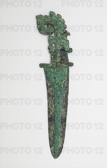 Dagger-axe (ge) with dragons, Late Shang dynasty, ca. 1300-1200 BCE. Creator: Unknown.