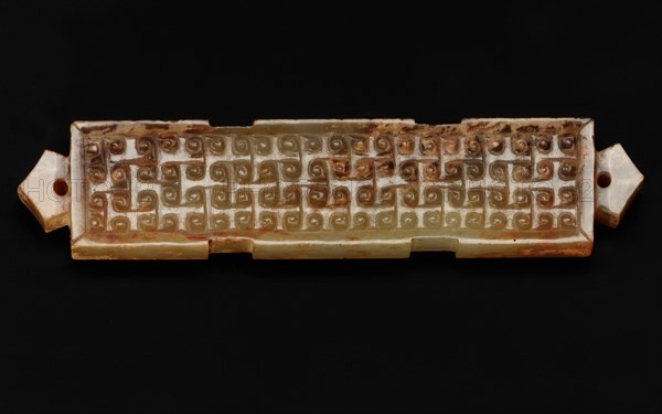 Pendant in the form of a rectangular bar, Eastern Zhou dynasty, 475-221 BCE. Creator: Unknown.