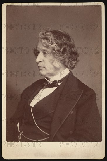 Portrait of Charles Sumner (1811-1874), 1874. Creator: Allen & Rowell.
