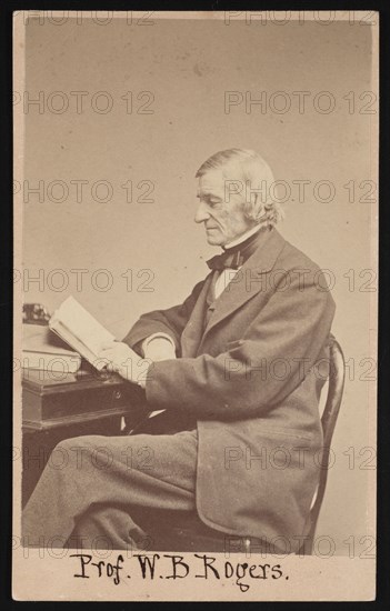 Portrait of William Barton Rogers (1804-1882), Between 1866 and 1873. Creator: Edward L Allen.