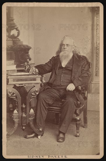 Portrait of Sidney Breese (1800-1878), Before 1878. Creator: William Emory Bowman.